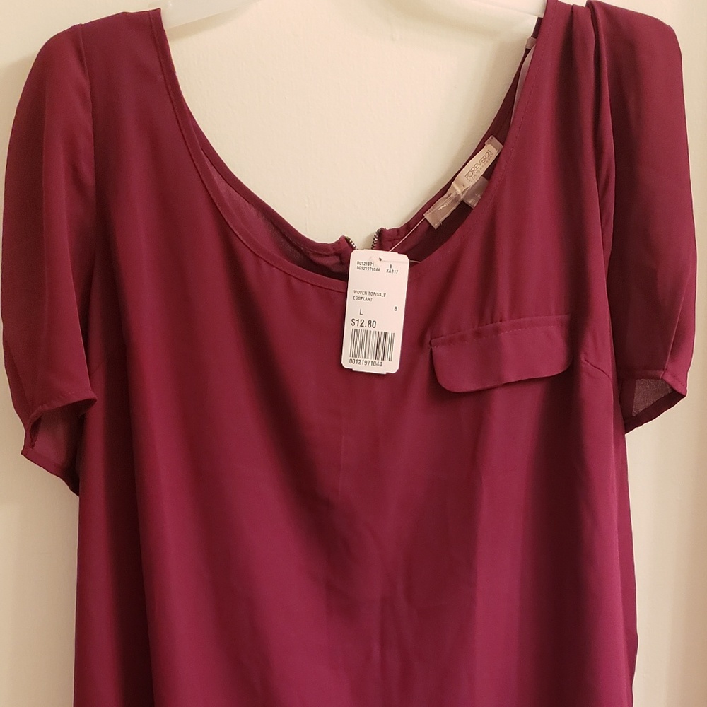 Womens maroon blouse